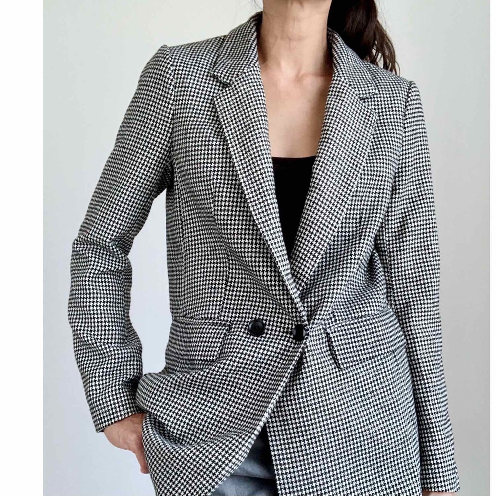 Houndstooth Blazer Jacket